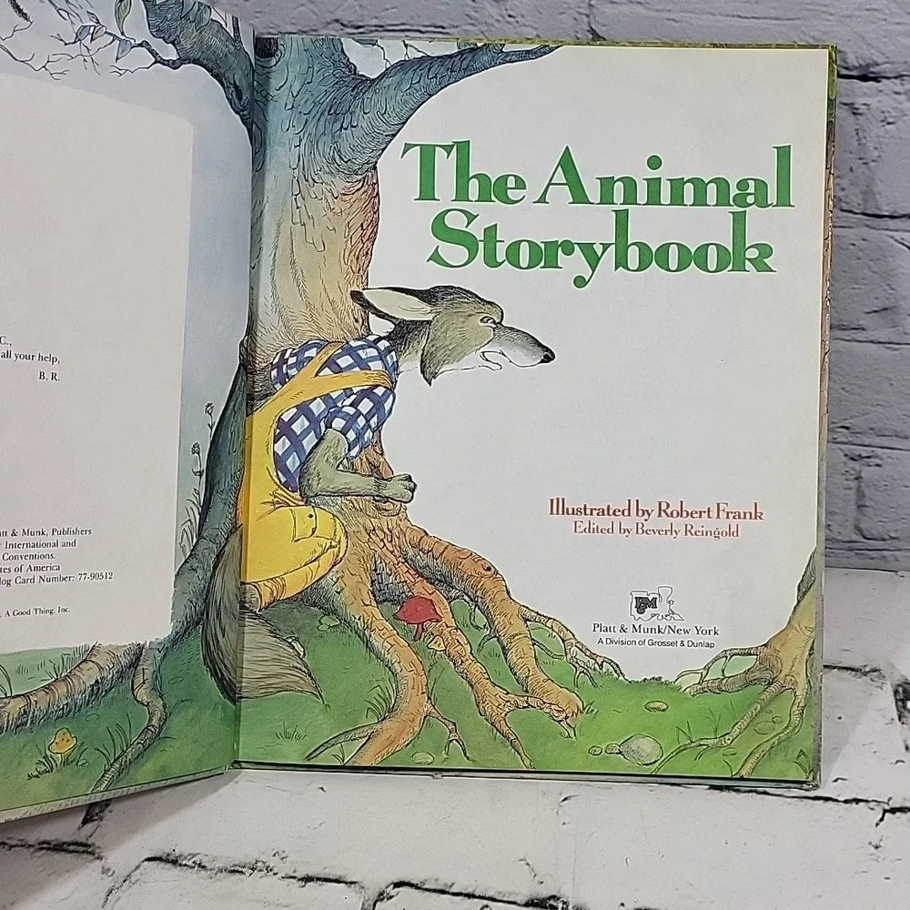 Vtg 1978 The ANIMAL STORYBOOK Illustrated by Robert Frank Platt & Munk